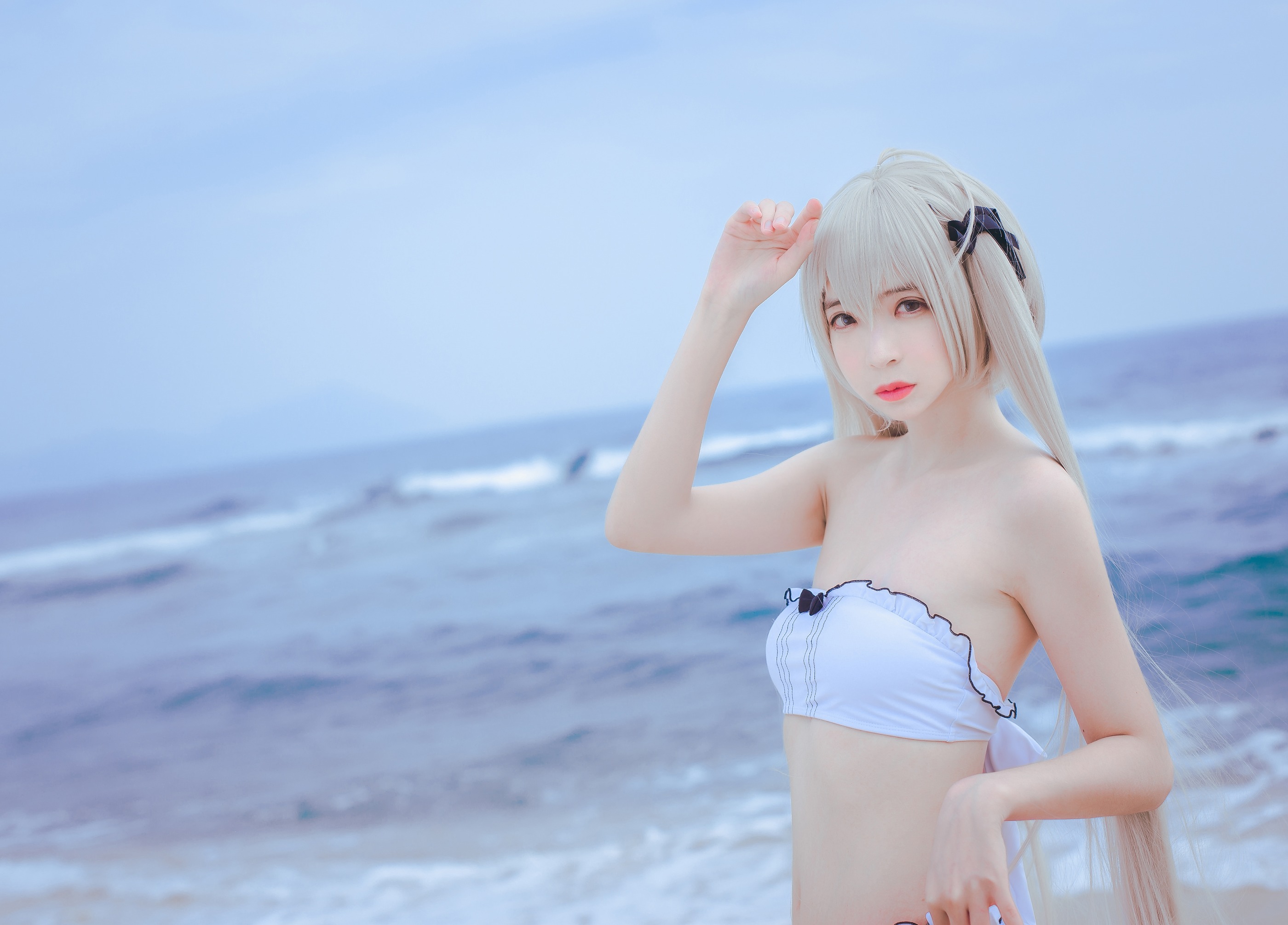 图片[1]-疯猫ss – NO.093 穹妹 海边 [34P]-XikXak